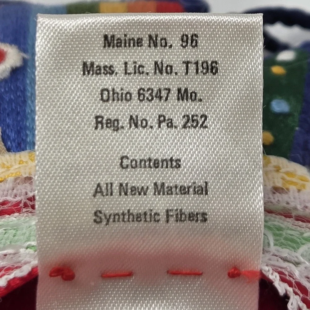 VINTAGE Hallmark‎ Keepsake Christmas Ornament Embroidered Stocking 1983
